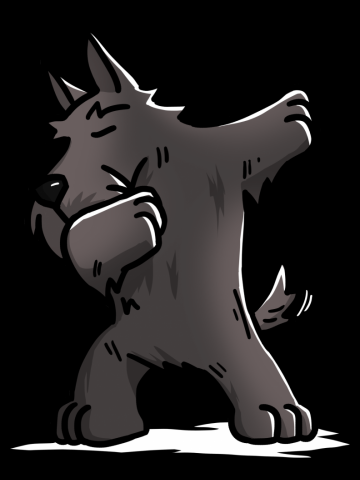 Scottish Terrier Dabbing Dog Dab Dance Move