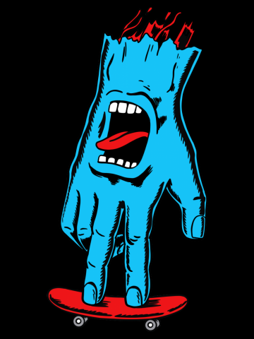 Screaming Hand Fingerboard