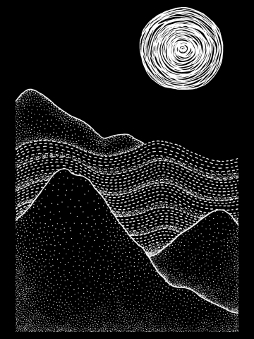 Sea and mountains (Variant)