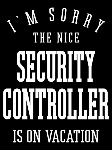 Security Controller Gift Funny Job Title Profession Birthday Idea
