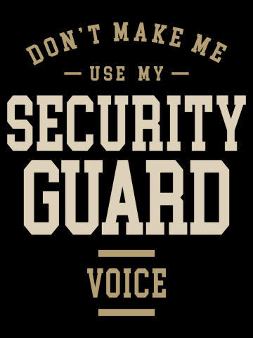 Security Guard Job Occupation Birthday Worker