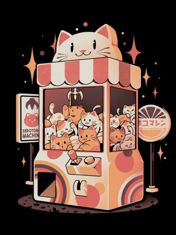 Serotonin Machine - Cute Cats Arcade Gamer Gacha Gift