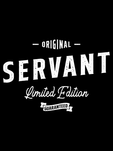 Servant Funny Job Title Profession Birthday Worker