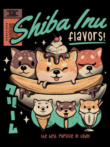 Shiba Inu Flavors - Cute Ice Cream Dog Gift