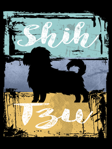 Shih Tzu Tee - Vintage Retro Shih Tzu Dog