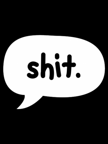 Shit. Comics Speech Balloon Dialog Box