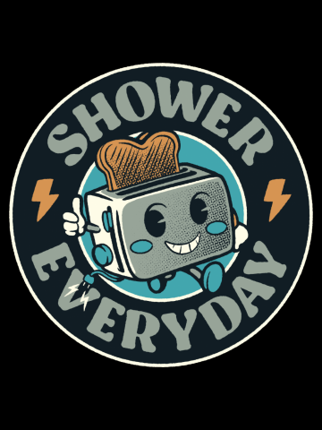 Shower Everyday Vintage Toaster