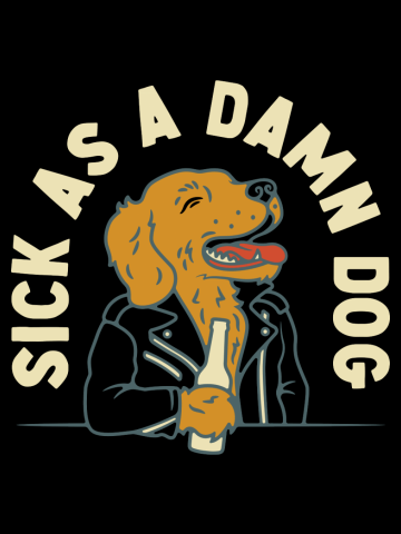 Sick, dog.