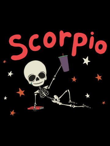 Skeleton Zodiac Sign (SCORPIO)