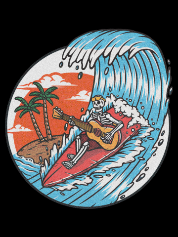 Skull Surfer Vibes