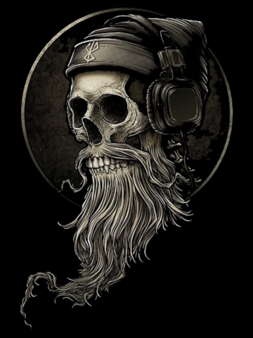 Skull beard