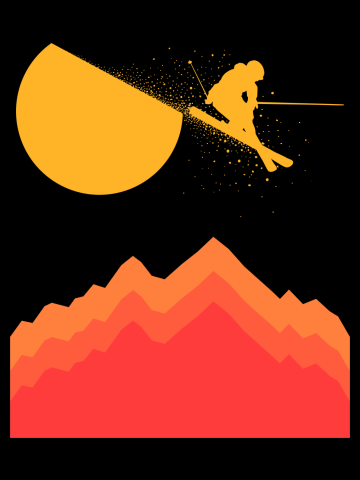Slicing the Sun While Skiing Up High