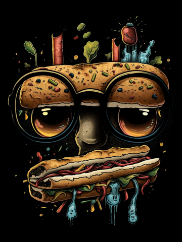 Sloppy Face Sandwich