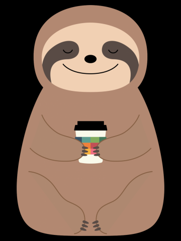 Sloth Coffee Time