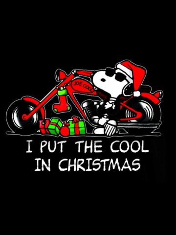 Snoopy I put the cool in Christmas
