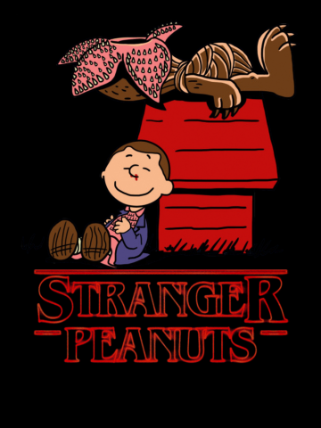 Snoopy StrangerThings Mashup Stranger peanuts