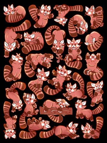 So Many Red Pandas
