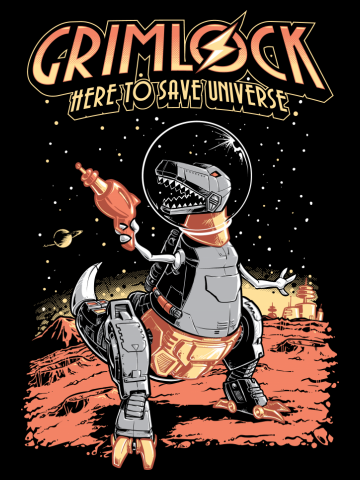 Space Pulp Robot Dinosaur Hero 