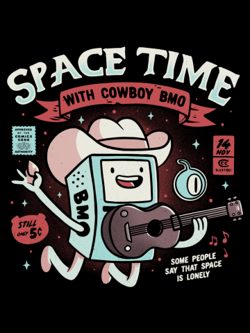 Space Time Cool Robot Cowboy Gift