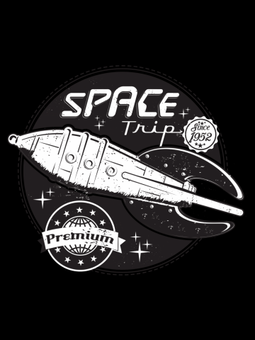 Space Trip. Space Adventure Movies & Comic fun with Rockets and Galaxies.