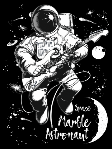 Space marble astronaut