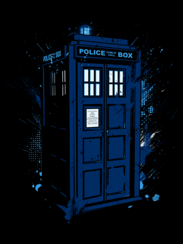 Splashed Tardis - Doctor Who