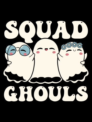 Squad Ghouls Halloween Cute Ghosts