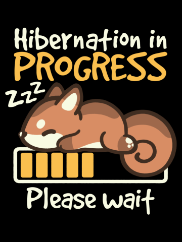 Squirrel hibernation in progress