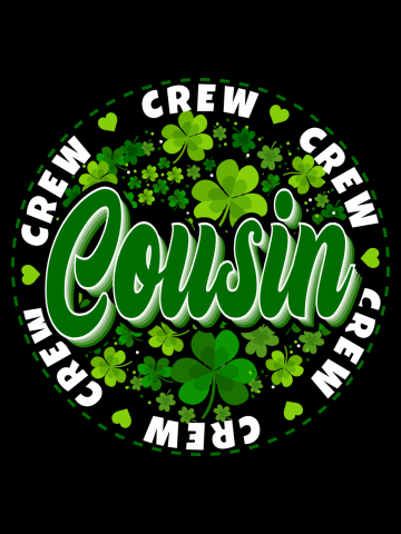 St Patrick's Day Cousin Family Matching White Green