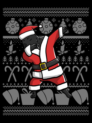 Staffordshire Bull Terrier Dabbing Dog Dab Dance Move Christmas