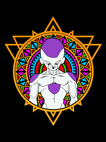 Stained Glass Colored; Dragon Ball- Frieza