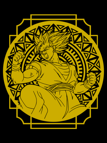 Stained Glass; DBZ - Goku