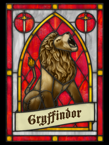 Stained Glass Series - Gryffindor