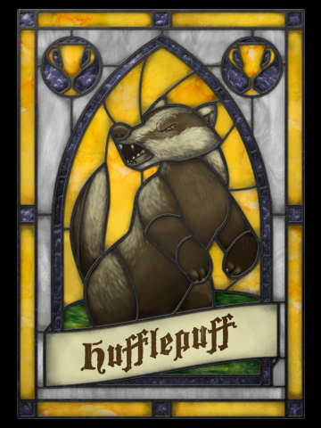 Stained Glass Series - Hufflepuff