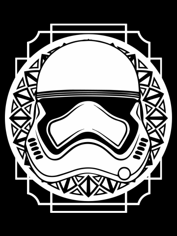 Stained Glass; Stormtrooper Helmet