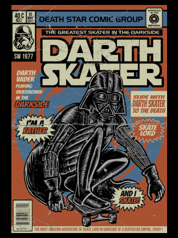 Star Wars Darth Vader AKA Darth Skater