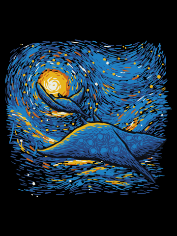 Starry Sky Sea Manta Ray