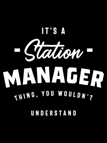 Station Manager Gift Funny Job Title Profession Birthday Idea
