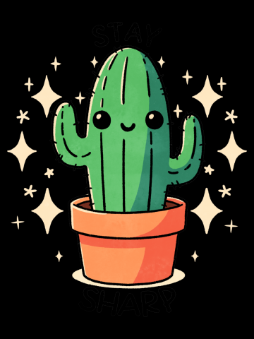Stay Sharp Cactus
