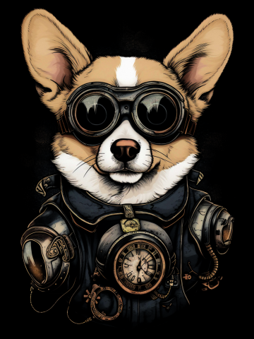 Steampunk Corgi