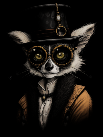 Steampunk Lemur
