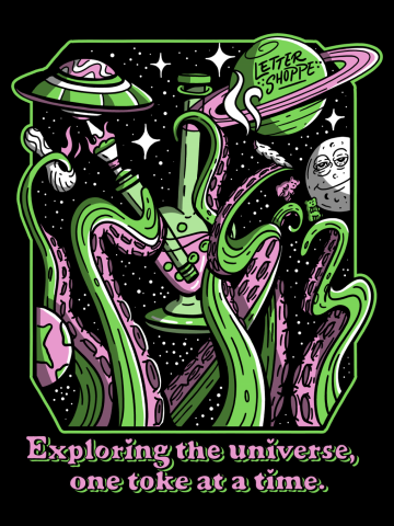 Stoned in Space (Alien Green Option)