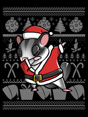 Sugar Glider Dabbing Dog Dab Dance Move Christmas
