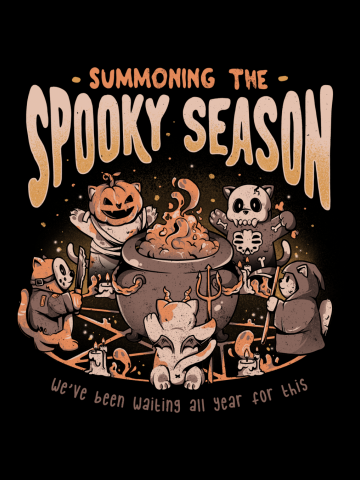 Summoning the Spooky Season - Evil Cat Halloween Gift