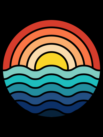 Sunset and Waves V2
