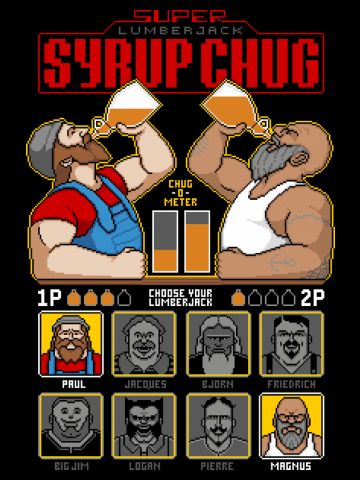 Super Lumberjack Syrup Chug 