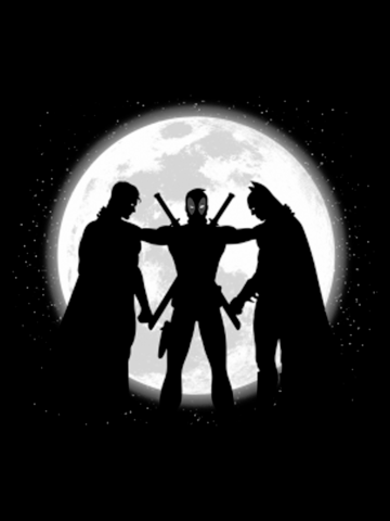 Superman Deadpool and Batman