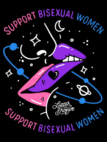Support Bi Women (Bi Flag Option)