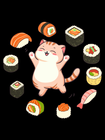 Sushi Cat Delight