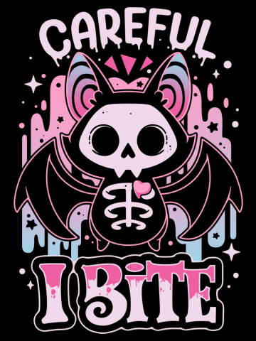 Sweet Bat Bite - Pastel Goth Skeleton